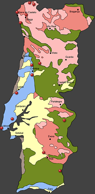 Mapa Geológico de Portugal